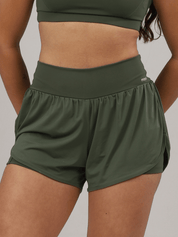 SHORT FRESH RUN VERDE MILITAR