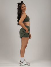 SHORT FRESH RUN VERDE MILITAR