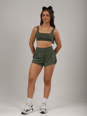 SHORT FRESH RUN VERDE MILITAR