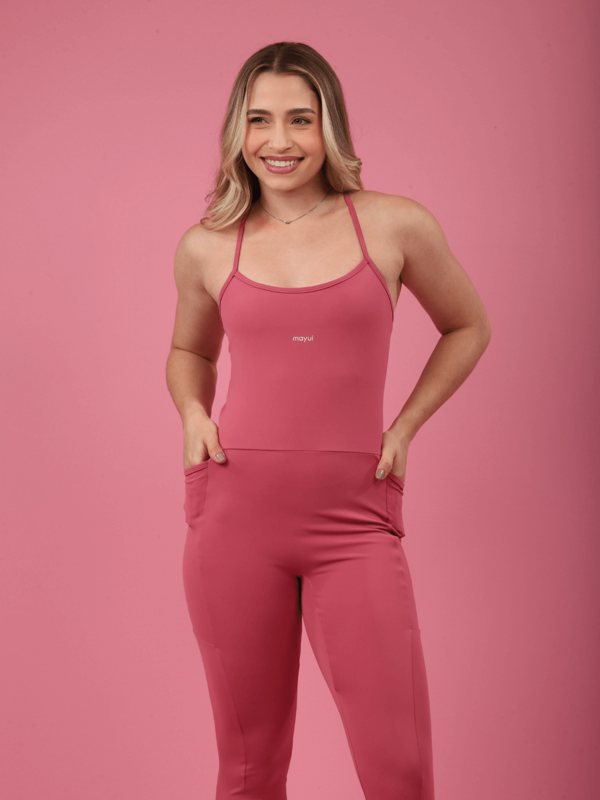 MACACÃO ELEVATE ROSA VINTAGE