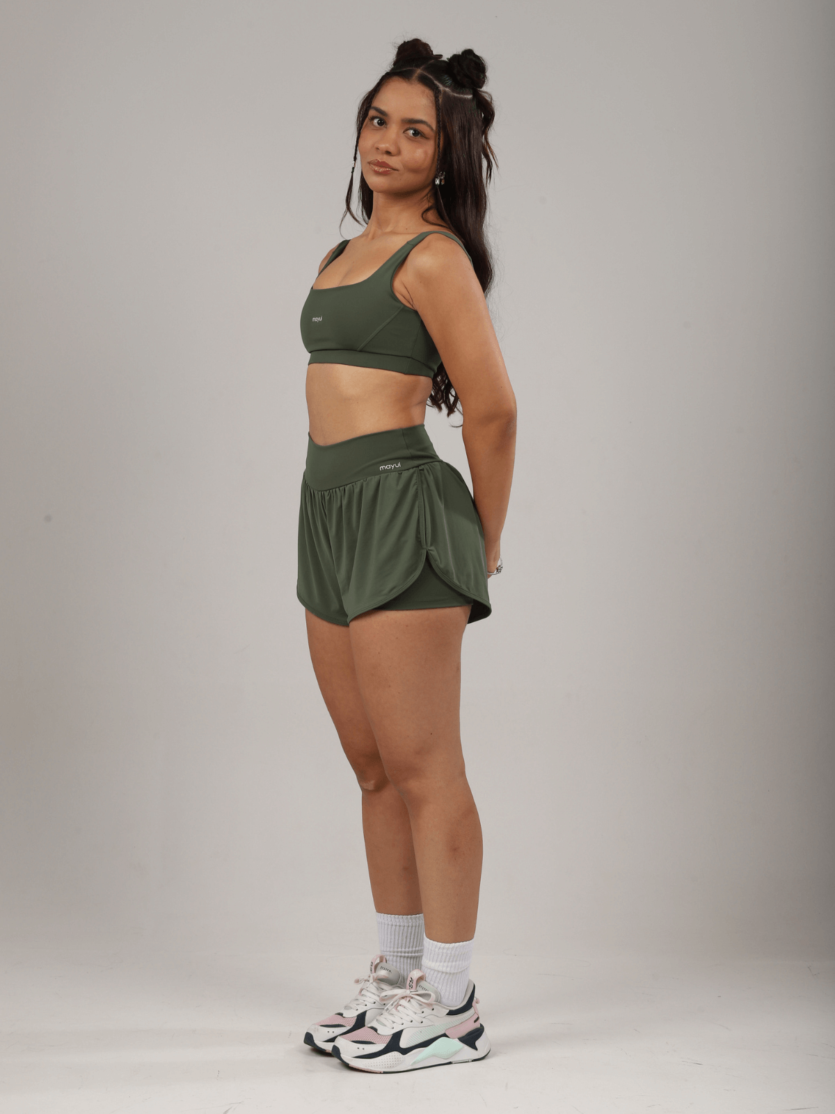 SHORT FRESH RUN VERDE MILITAR