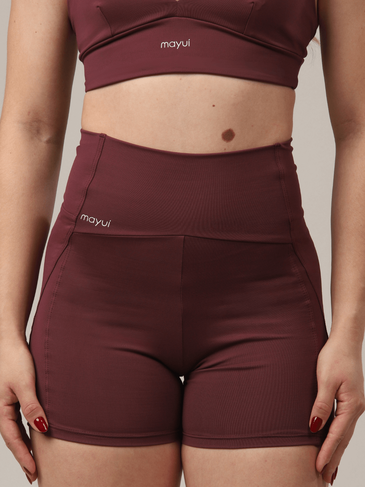 SHORT STRAPPY BURGUNDY