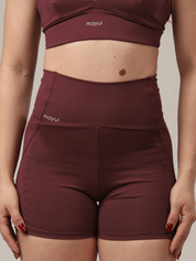 SHORT STRAPPY BURGUNDY