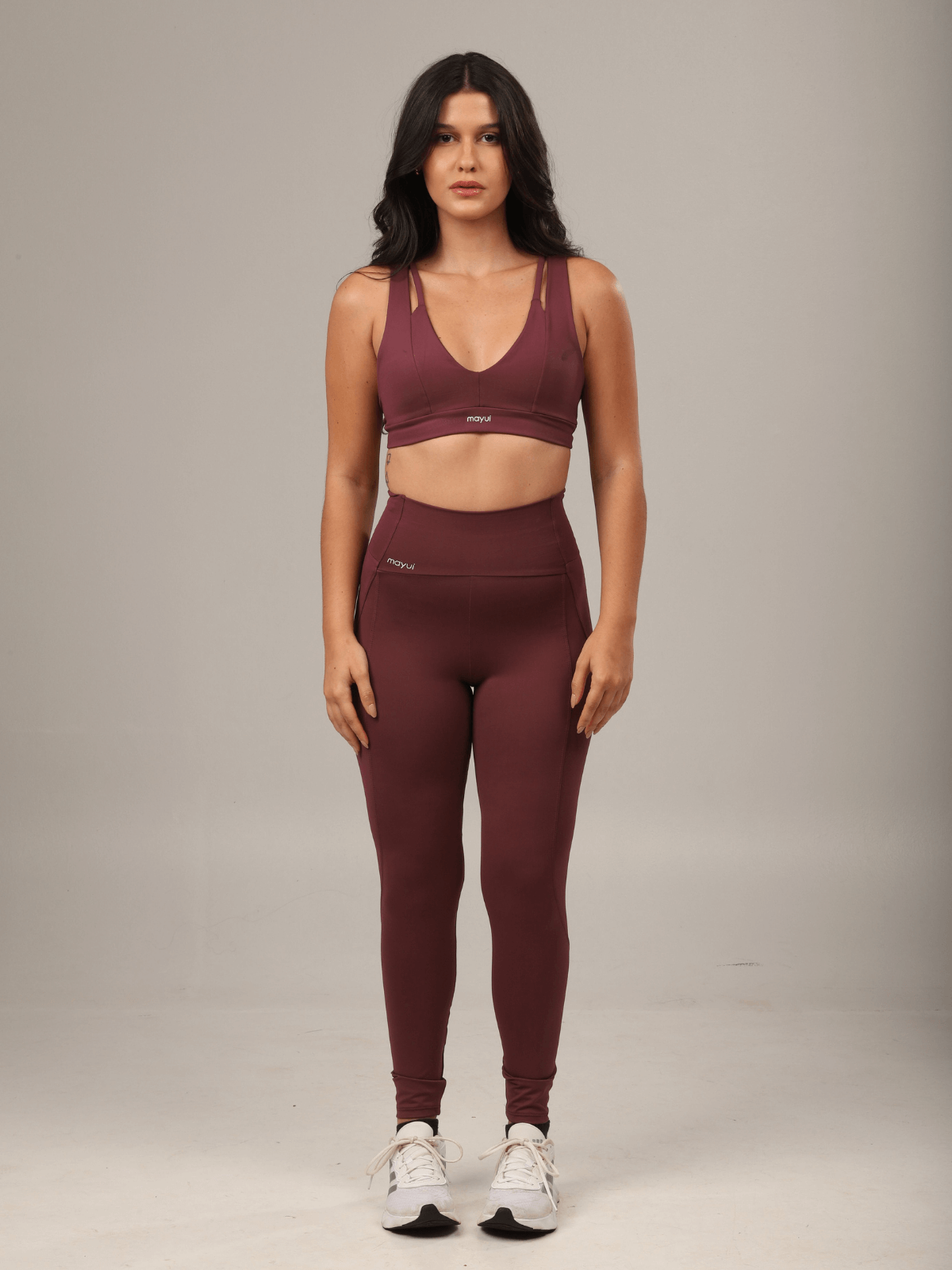 LEGGING STRAPPY BURGUNDY