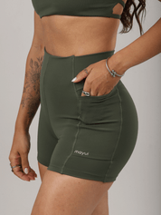 SHORT FLEX VERDE MILITAR