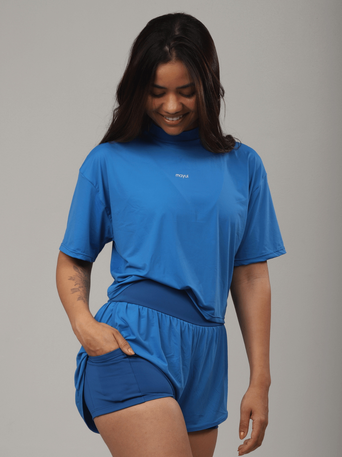 SHORT FRESH RUN AZUL ROYAL