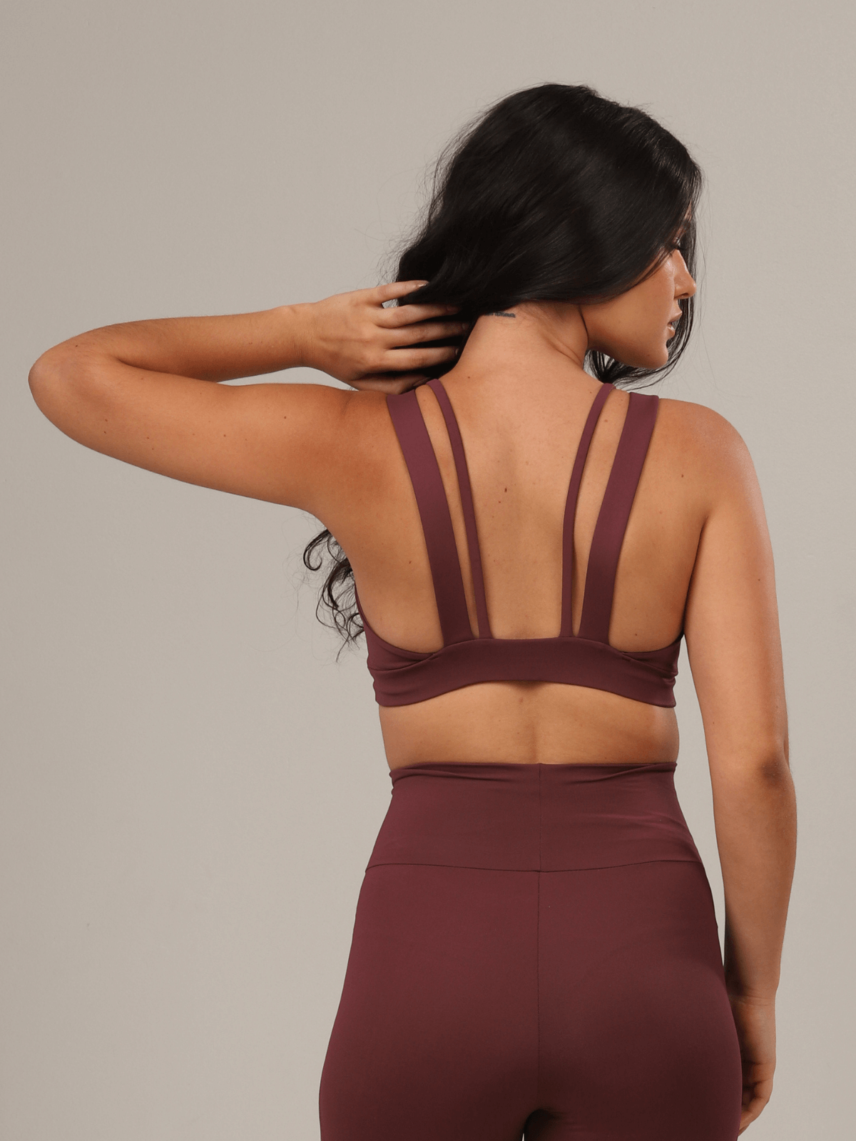 TOP STRAPPY  BURGUNDY