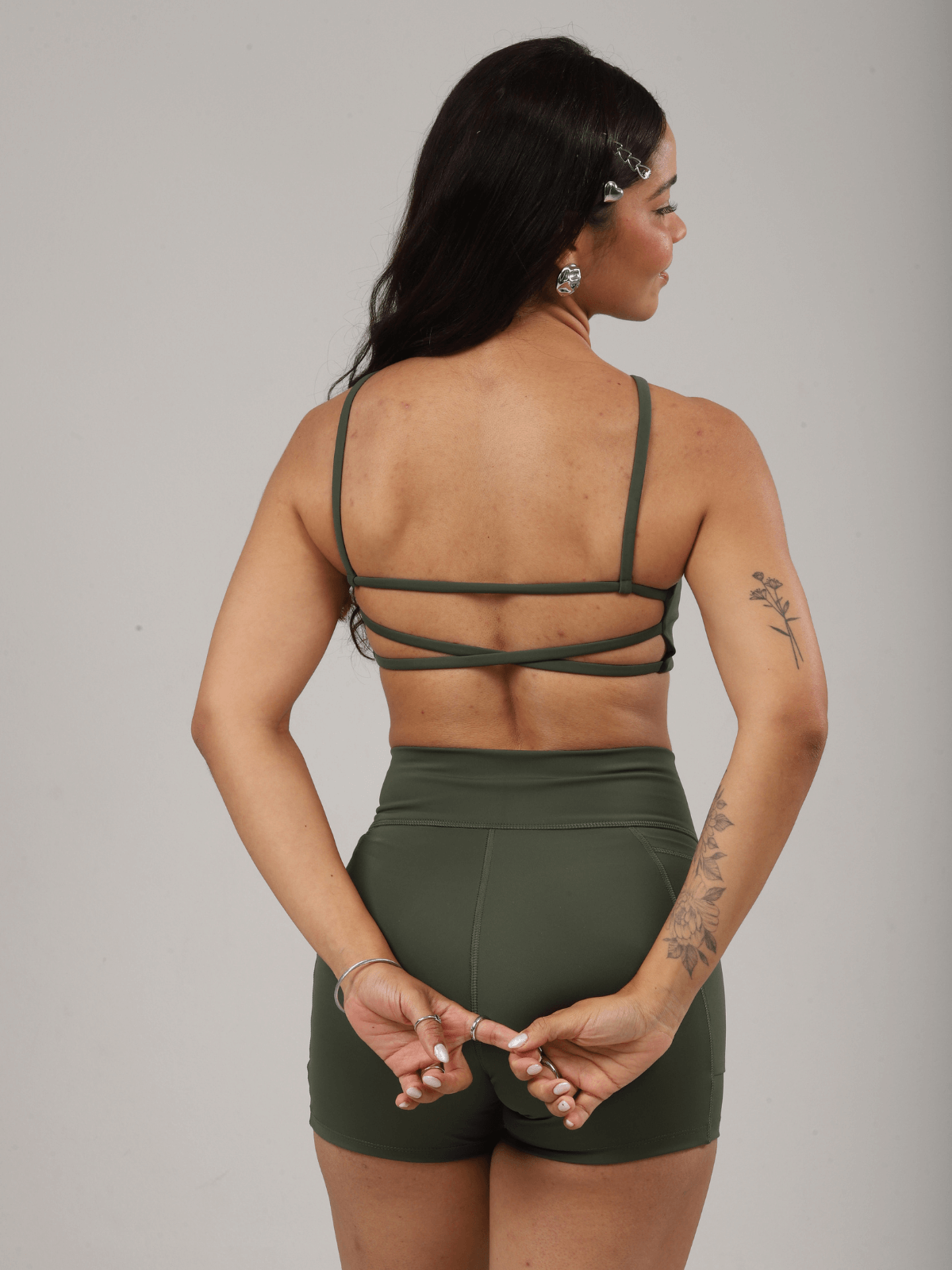 SHORT FLEX VERDE MILITAR