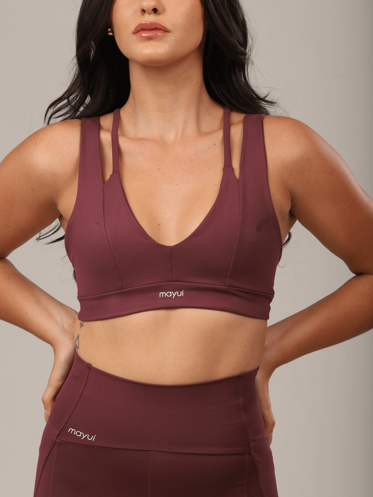 TOP STRAPPY  BURGUNDY
