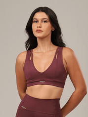 TOP STRAPPY  BURGUNDY