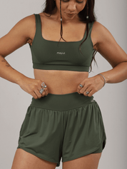 SHORT FRESH RUN VERDE MILITAR