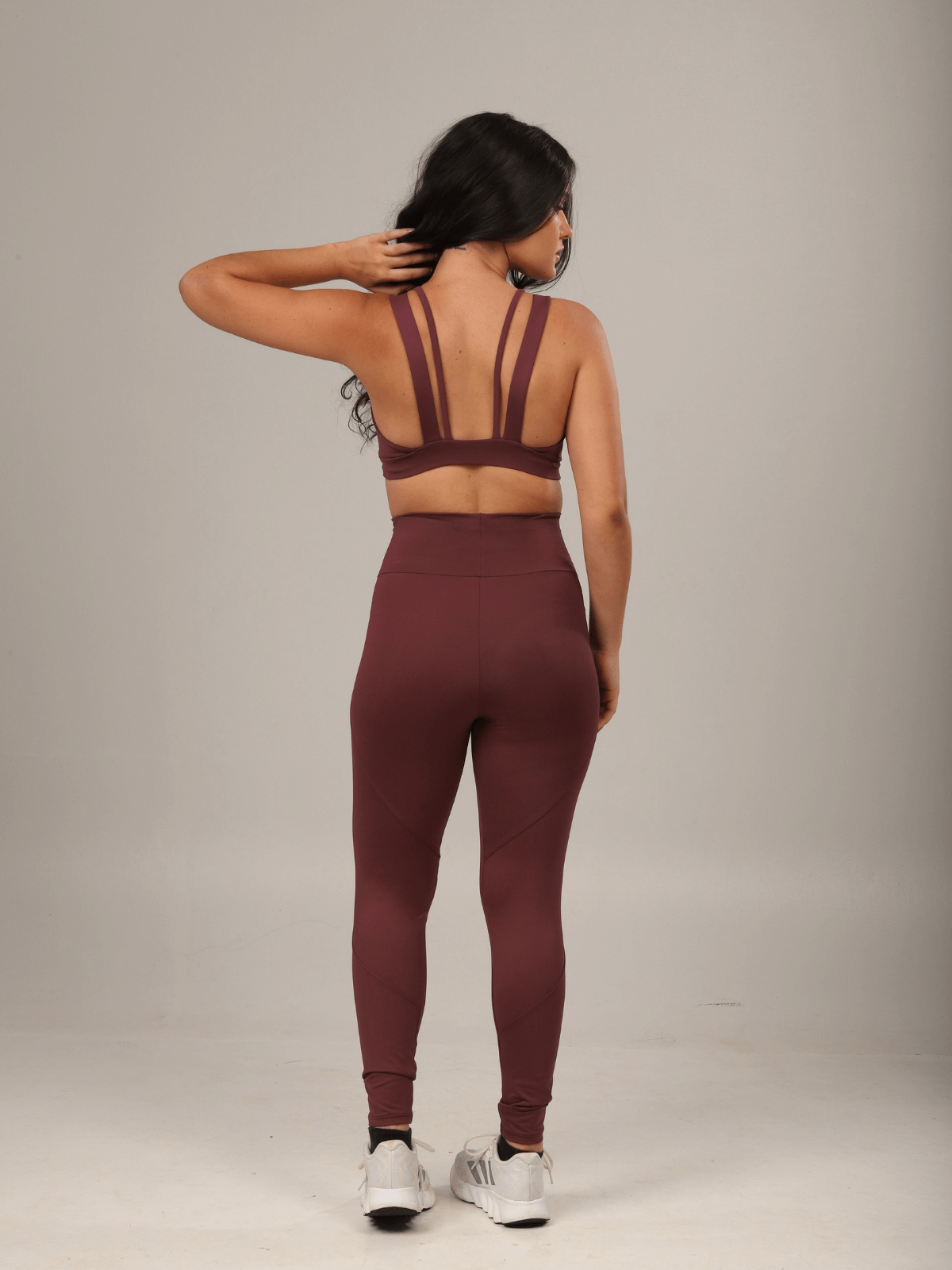LEGGING STRAPPY BURGUNDY
