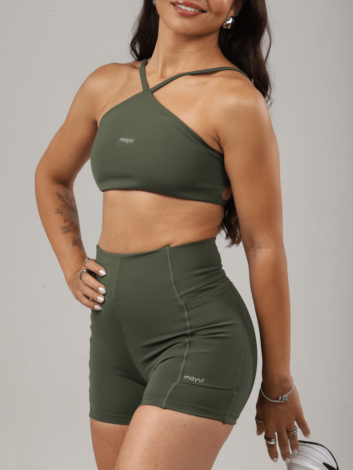 SHORT FLEX VERDE MILITAR