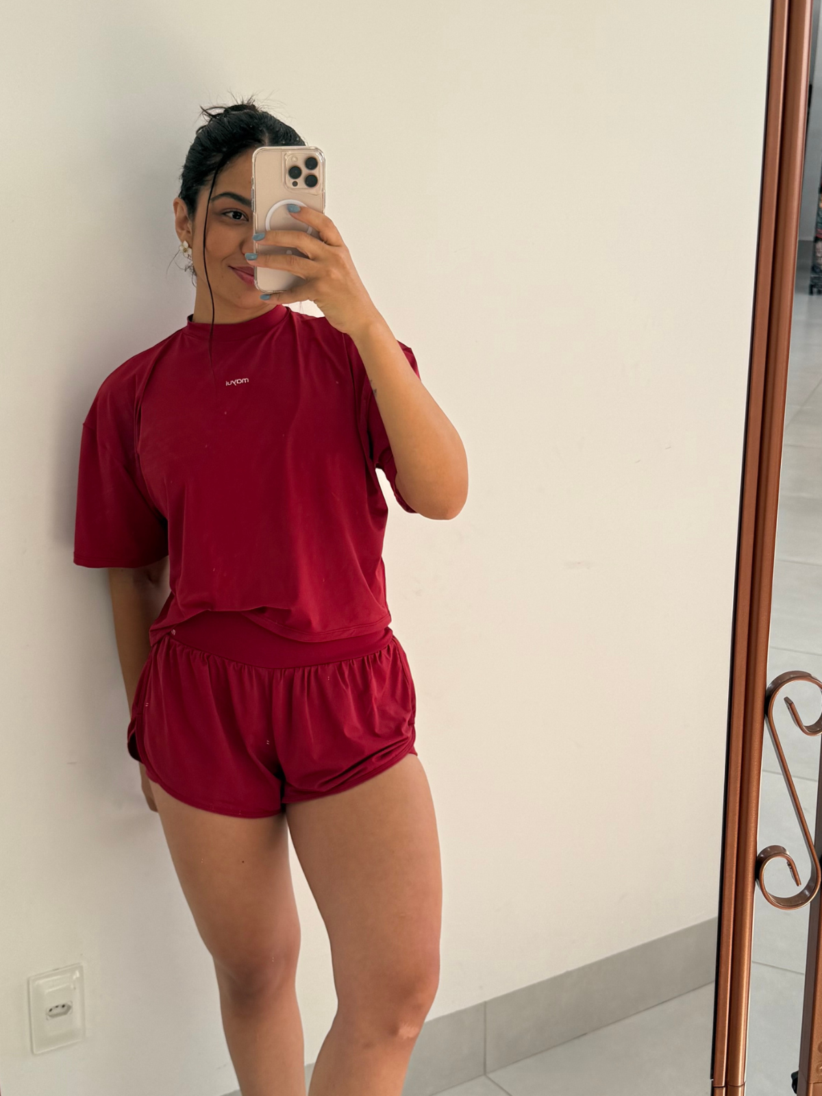 CROPPED FRESH OVERSIZED RED CHERRY