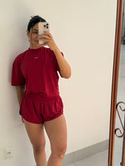 CROPPED FRESH OVERSIZED RED CHERRY