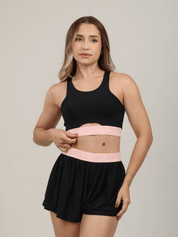 TOP  ATHLETIC PRETO COM ROSA BUBBLE