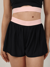SHORT AIR PRETO COM ROSA BUBBLE