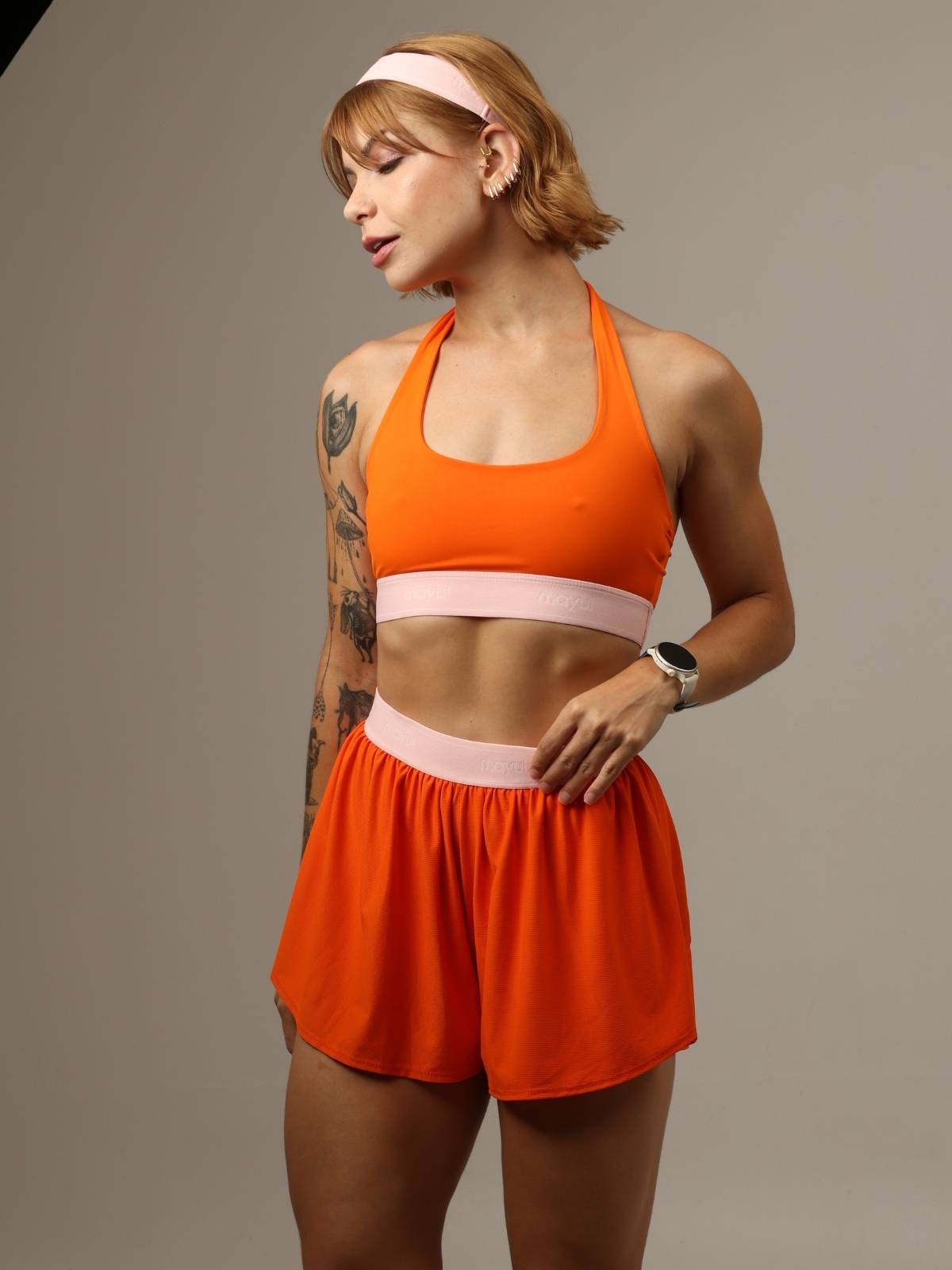 TOP NEW ORANGE COM ROSA BUBBLE