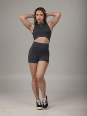 CROPPED MAXI CINZA