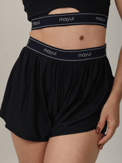 SHORT AIR PRETO COM AZUL NAVY