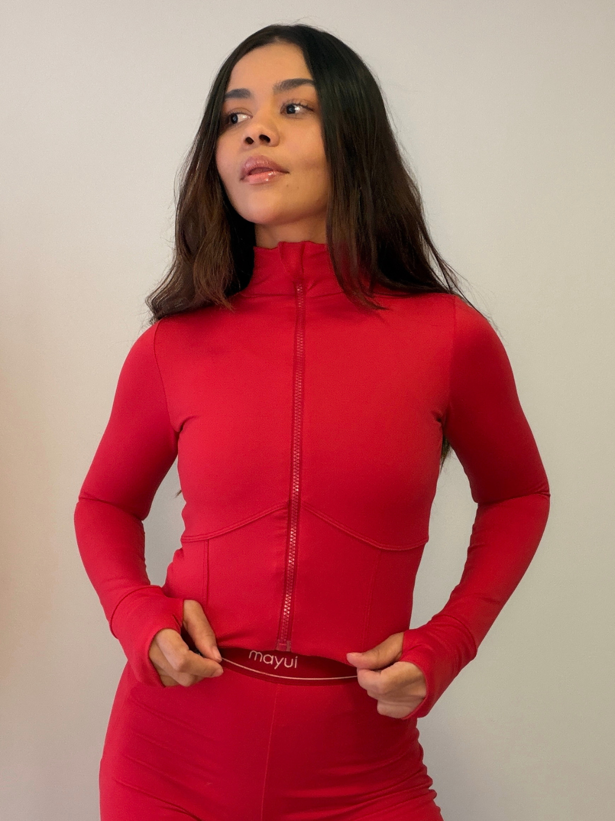 JAQUETA CORSET VERMELHO VELVET