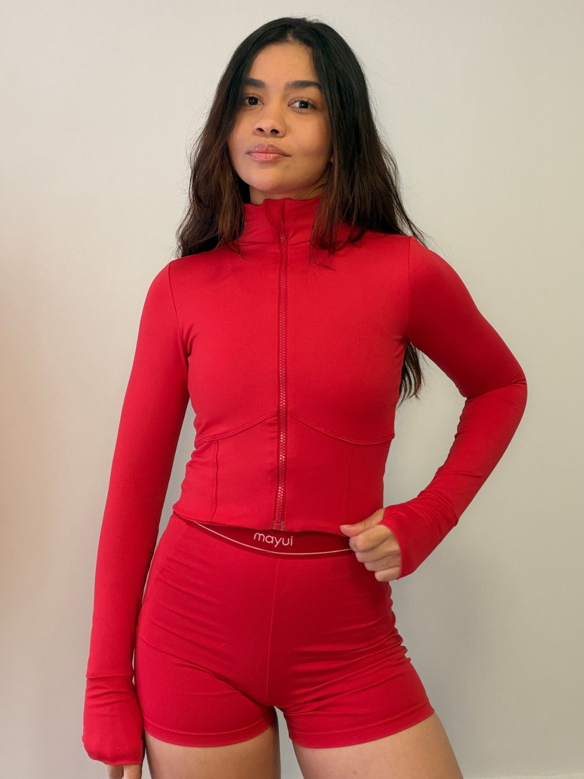 JAQUETA CORSET VERMELHO VELVET