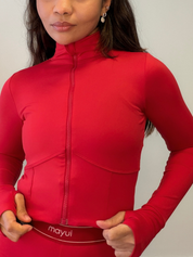 JAQUETA CORSET VERMELHO VELVET