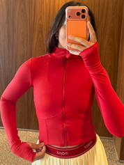 JAQUETA CORSET VERMELHO VELVET