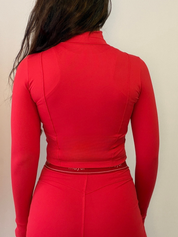 JAQUETA CORSET VERMELHO VELVET
