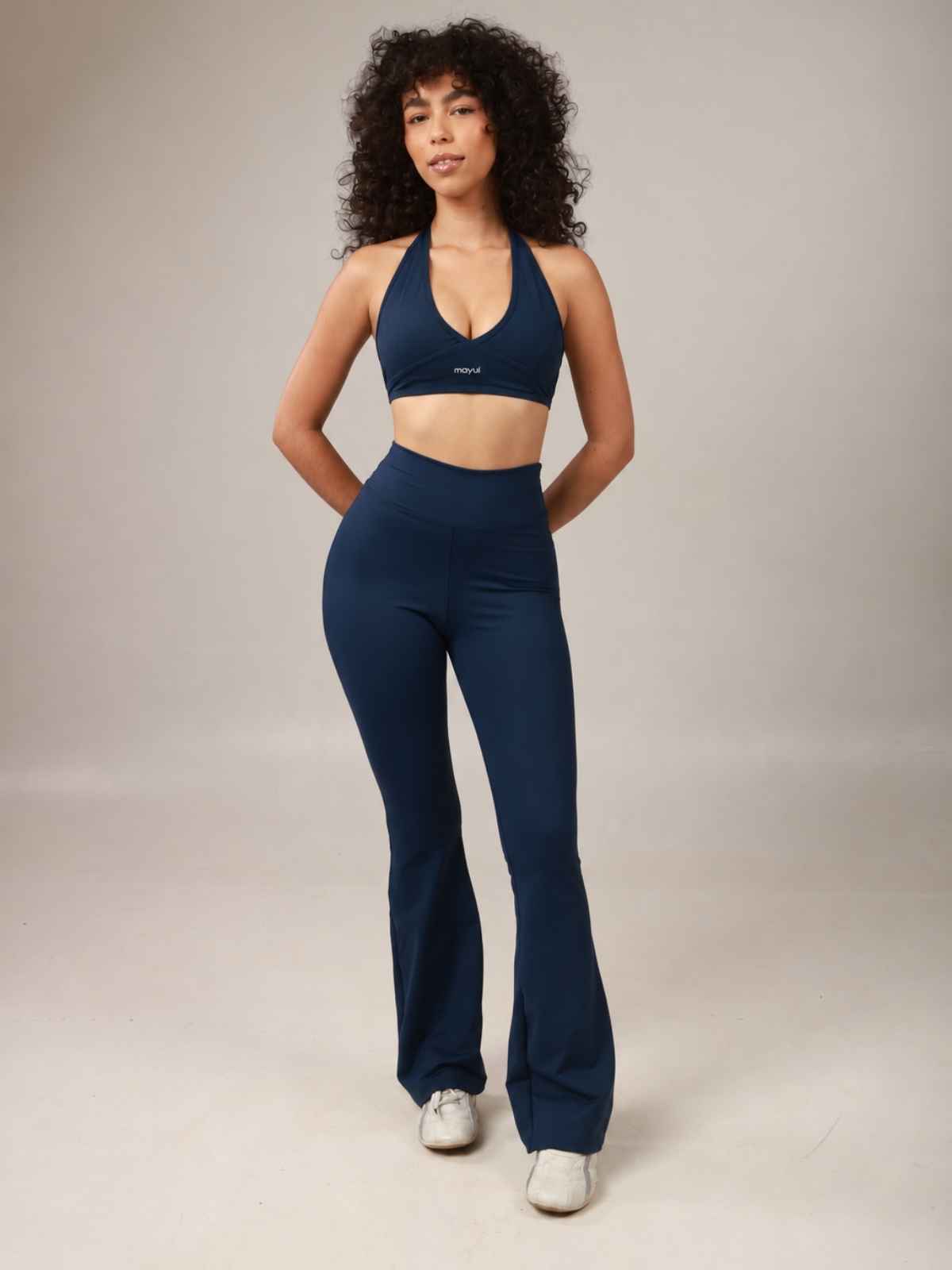 TOP HALTER AZUL NAVY