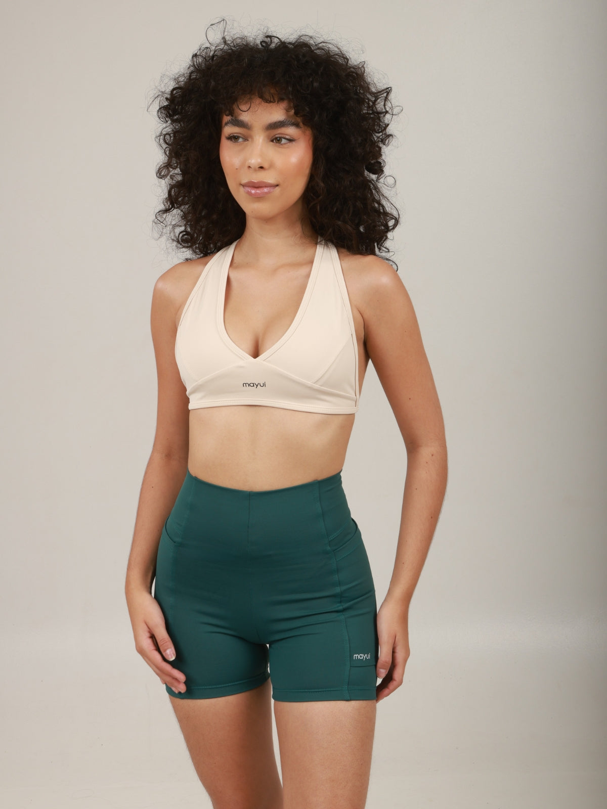 TOP HALTER OFF-WHITE
