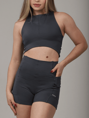 CROPPED MAXI CINZA