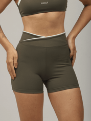 SHORT GROOVE VERDE CROCO