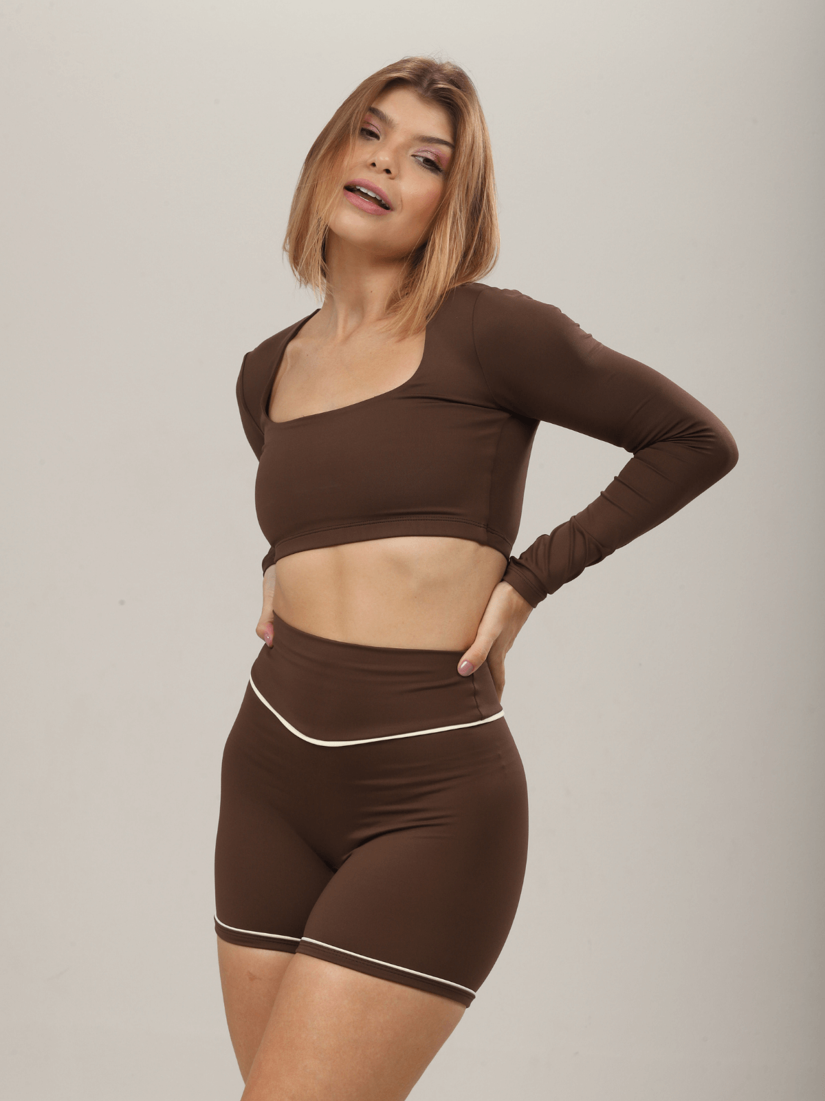 CROPPED MANGA LONGA EXPRESSO