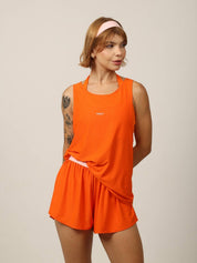 SHORT AIR ORANGE COM ROSA BUBBLE