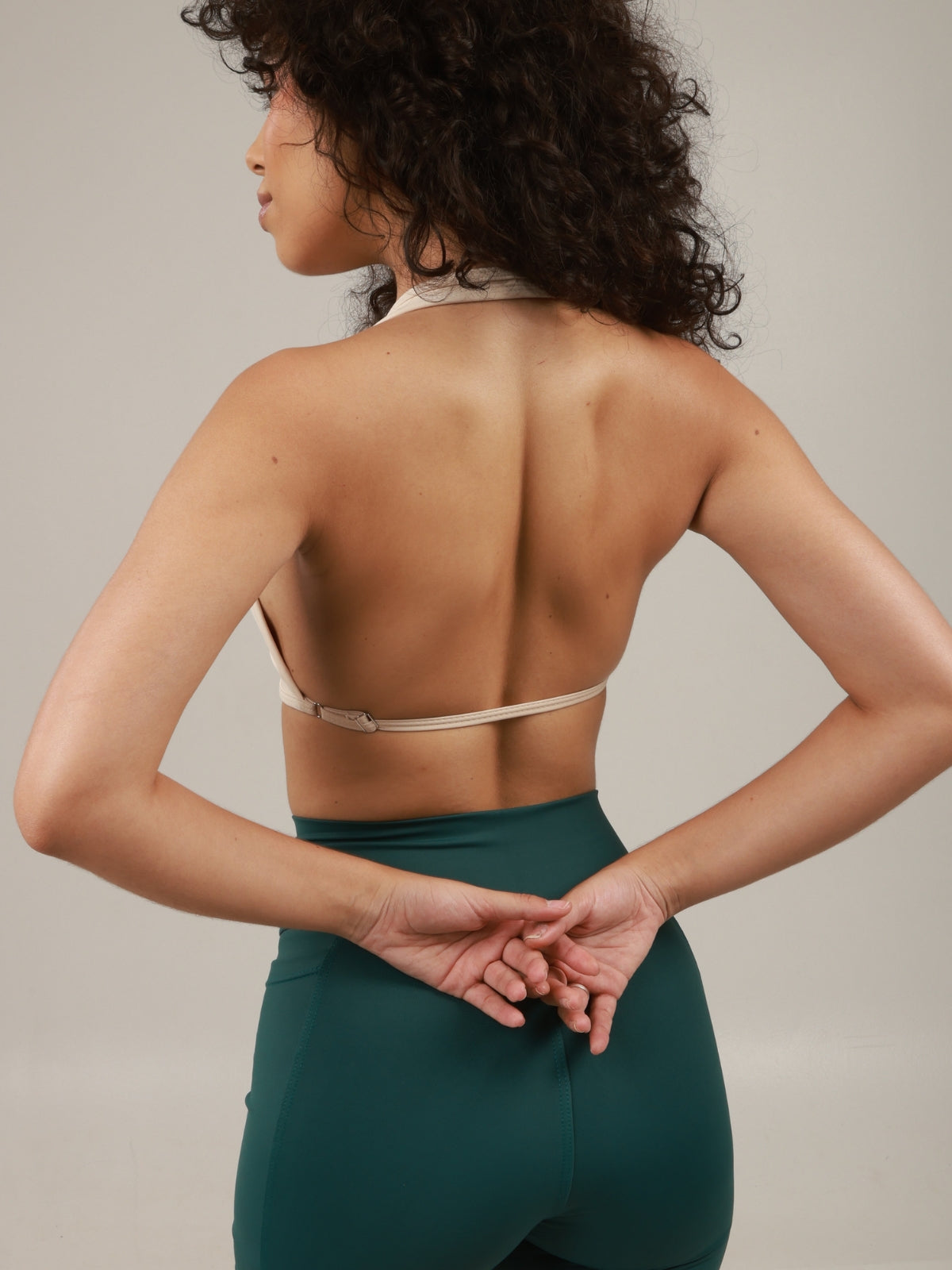 TOP HALTER OFF-WHITE