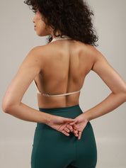 TOP HALTER OFF-WHITE