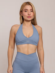 TOP HALTER DENIM