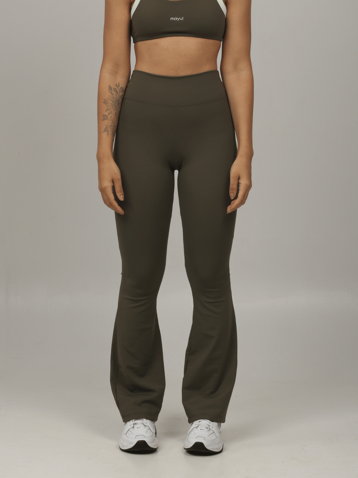 LEGGING FLARE VERDE CROCO