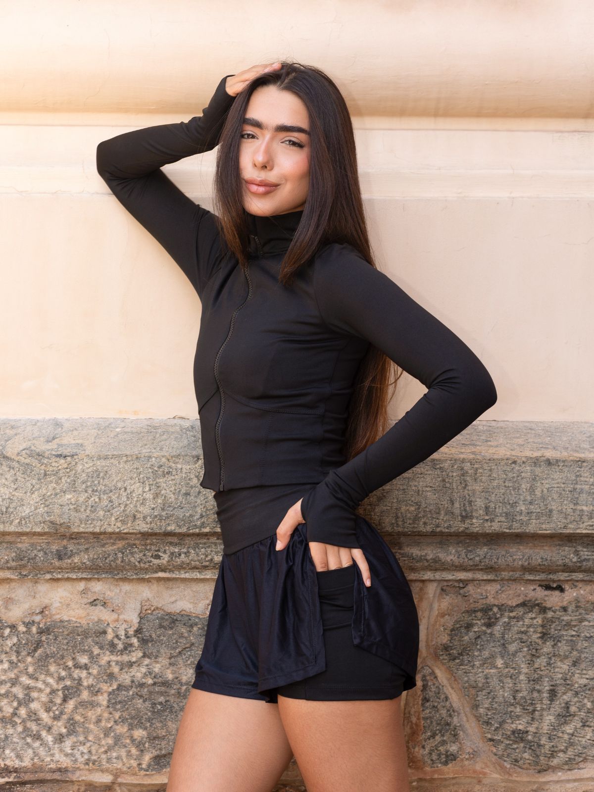 JAQUETA CORSET PRETO POWER