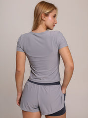 BABY TEE LIGHT GRAY