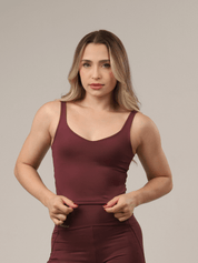 REGATA TANK BURGUNDY