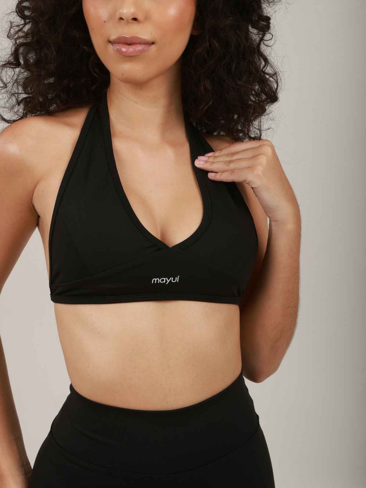 TOP HALTER PRETO