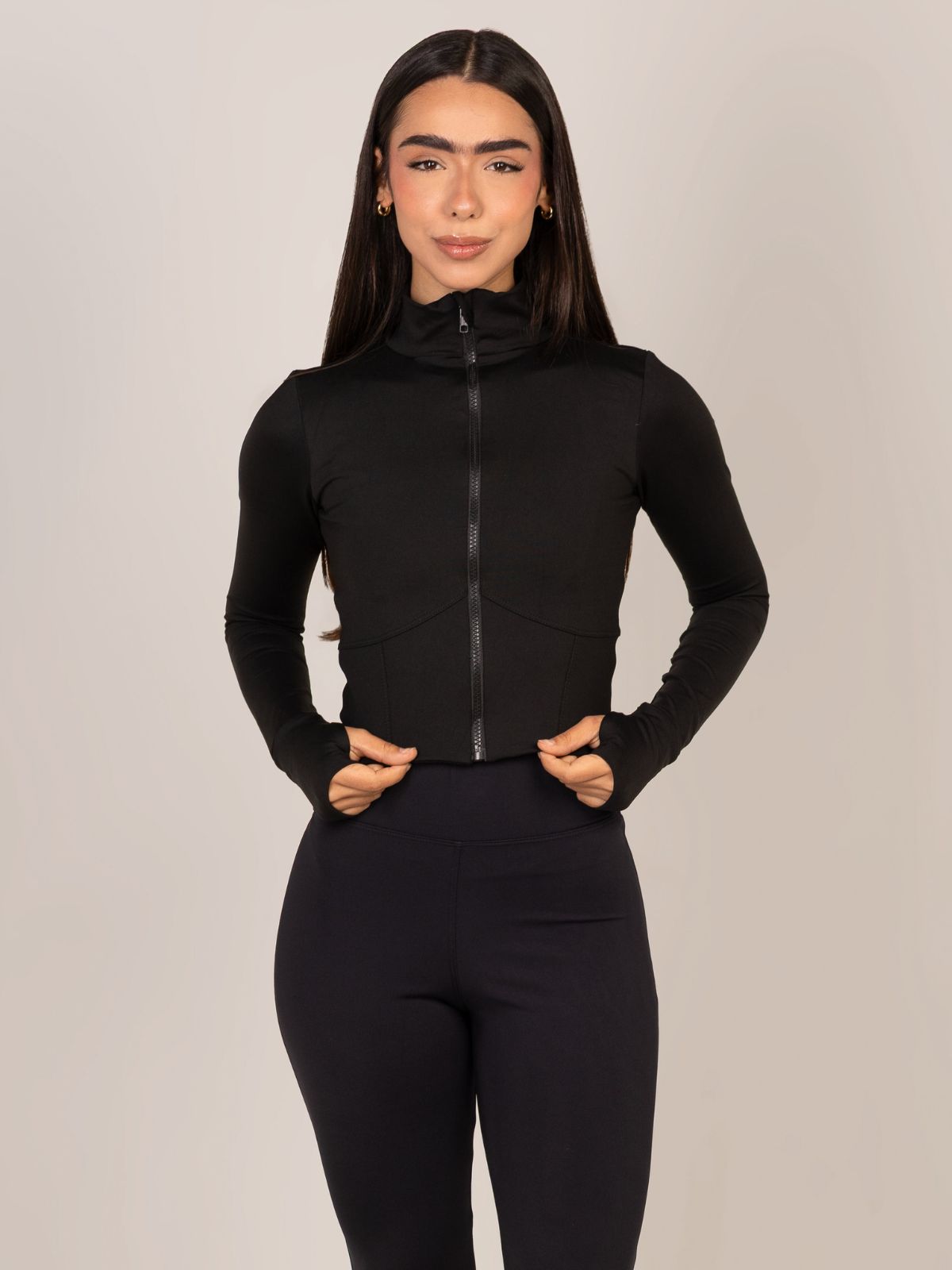 JAQUETA CORSET PRETO POWER