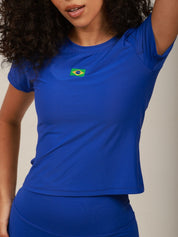 BABY TEE BRASIL AZUL INTENSO