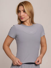 BABY TEE LIGHT GRAY