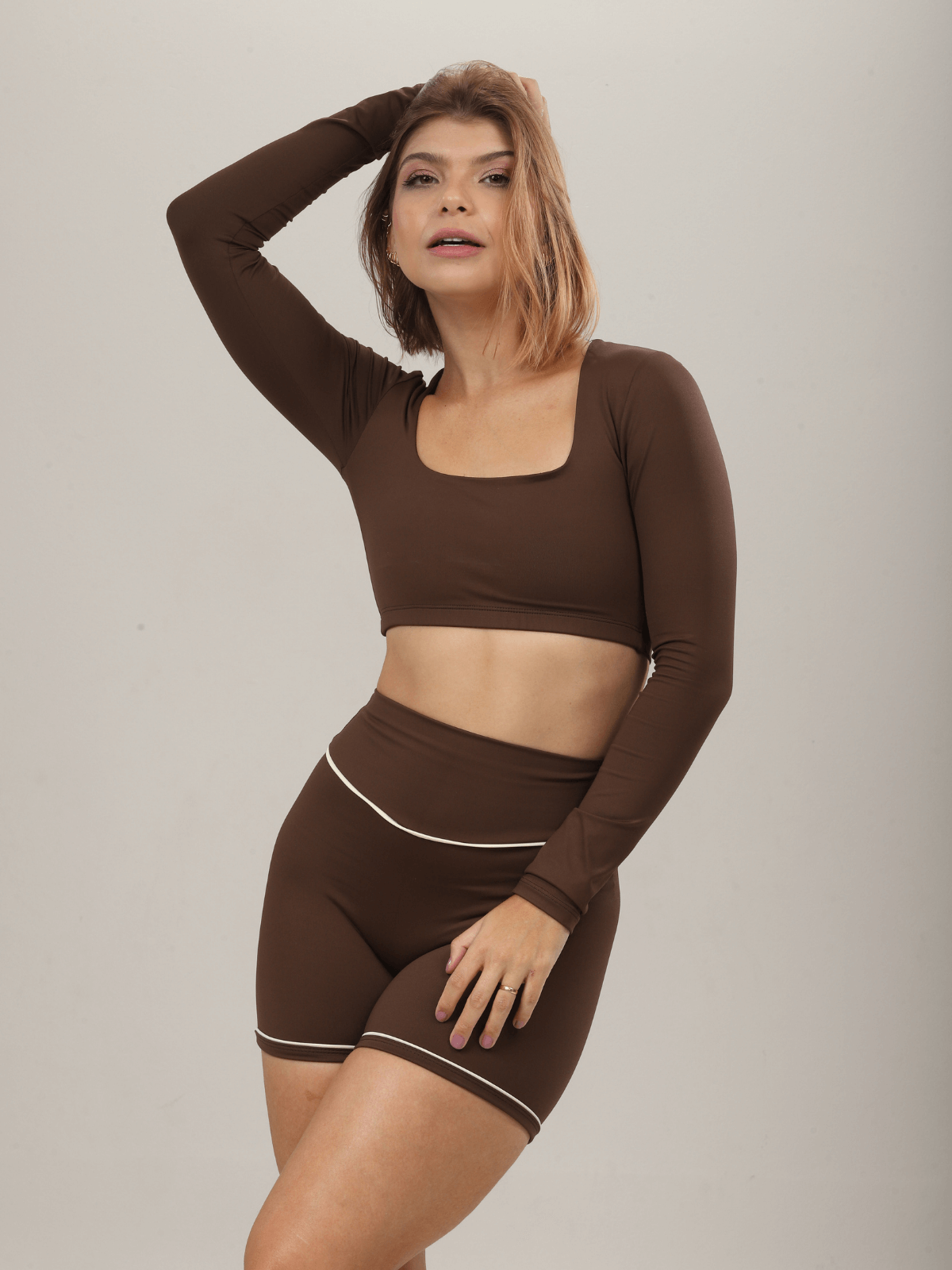 CROPPED MANGA LONGA EXPRESSO