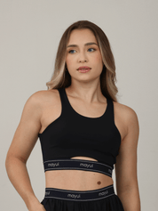 TOP  ATHLETIC PRETO COM AZUL NAVY