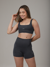 SHORT FLEX CINZA