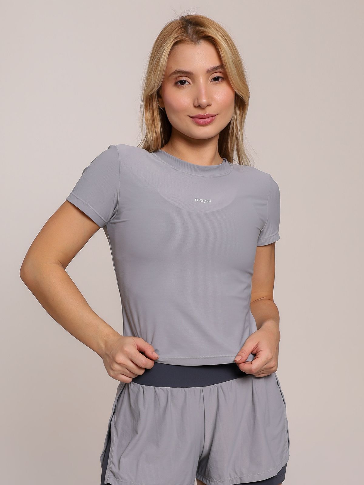 BABY TEE LIGHT GRAY
